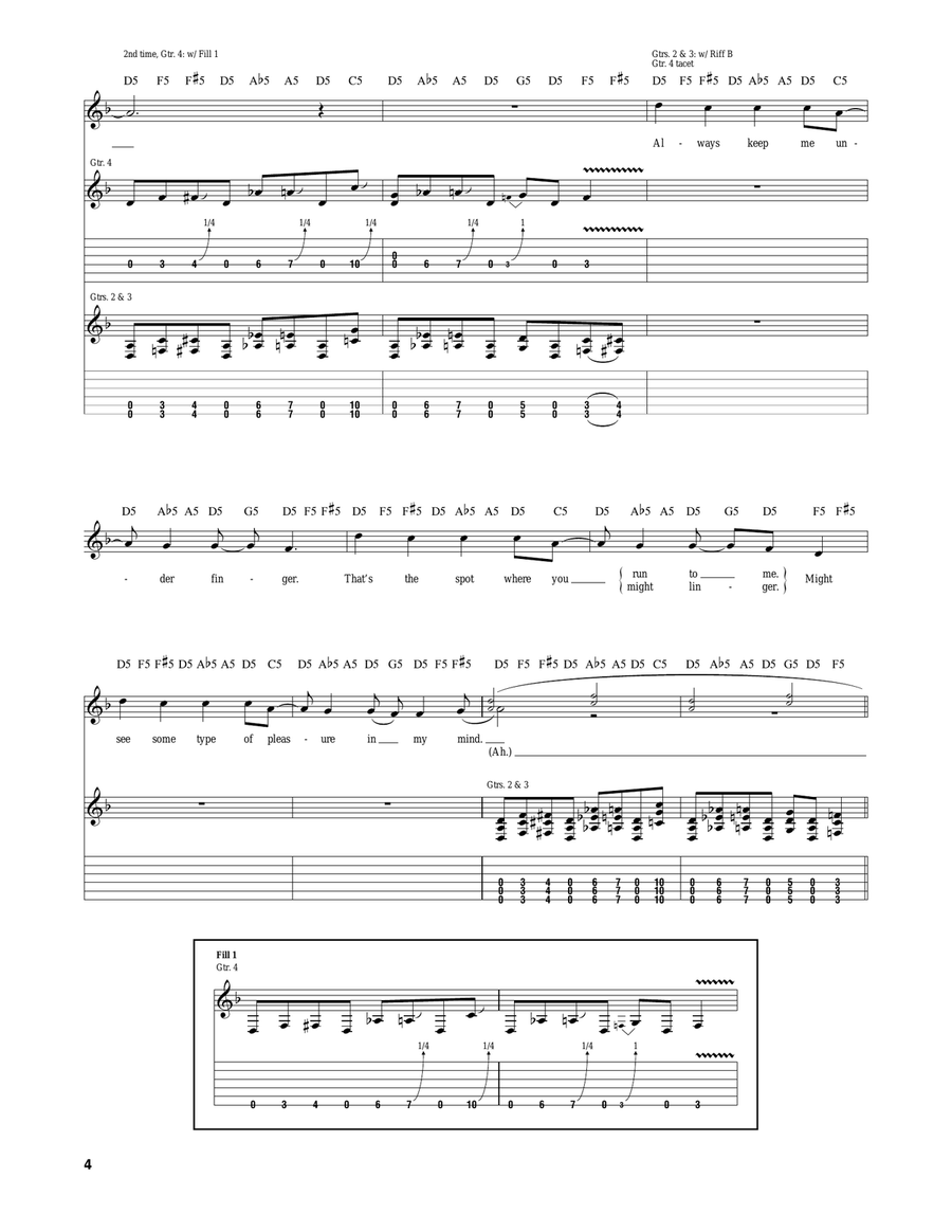 Slither Slither Acoustic Guitar scores gallery preview page 4