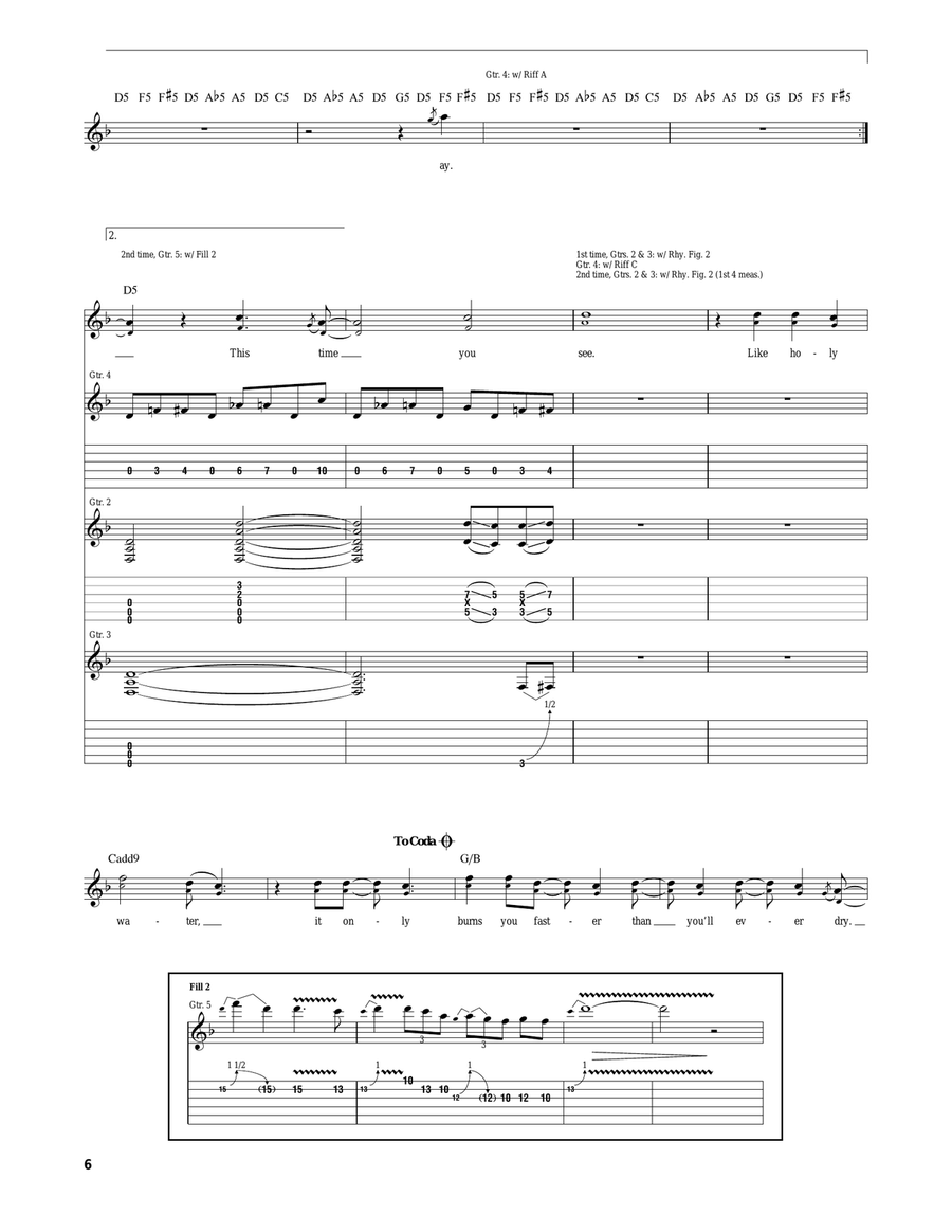 Slither Slither Acoustic Guitar scores gallery preview page 6