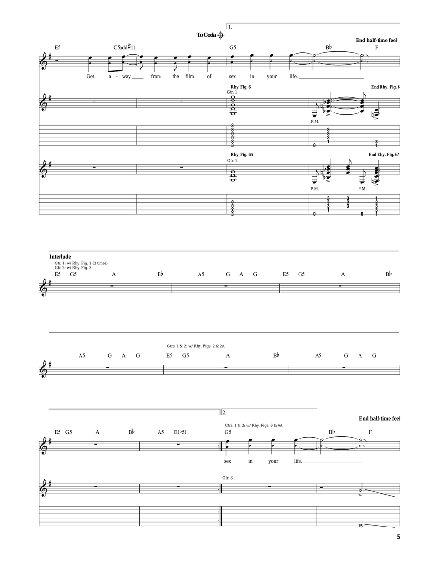 Dirty Little Thing Dirty Little Thing Acoustic Guitar scores gallery preview page 5