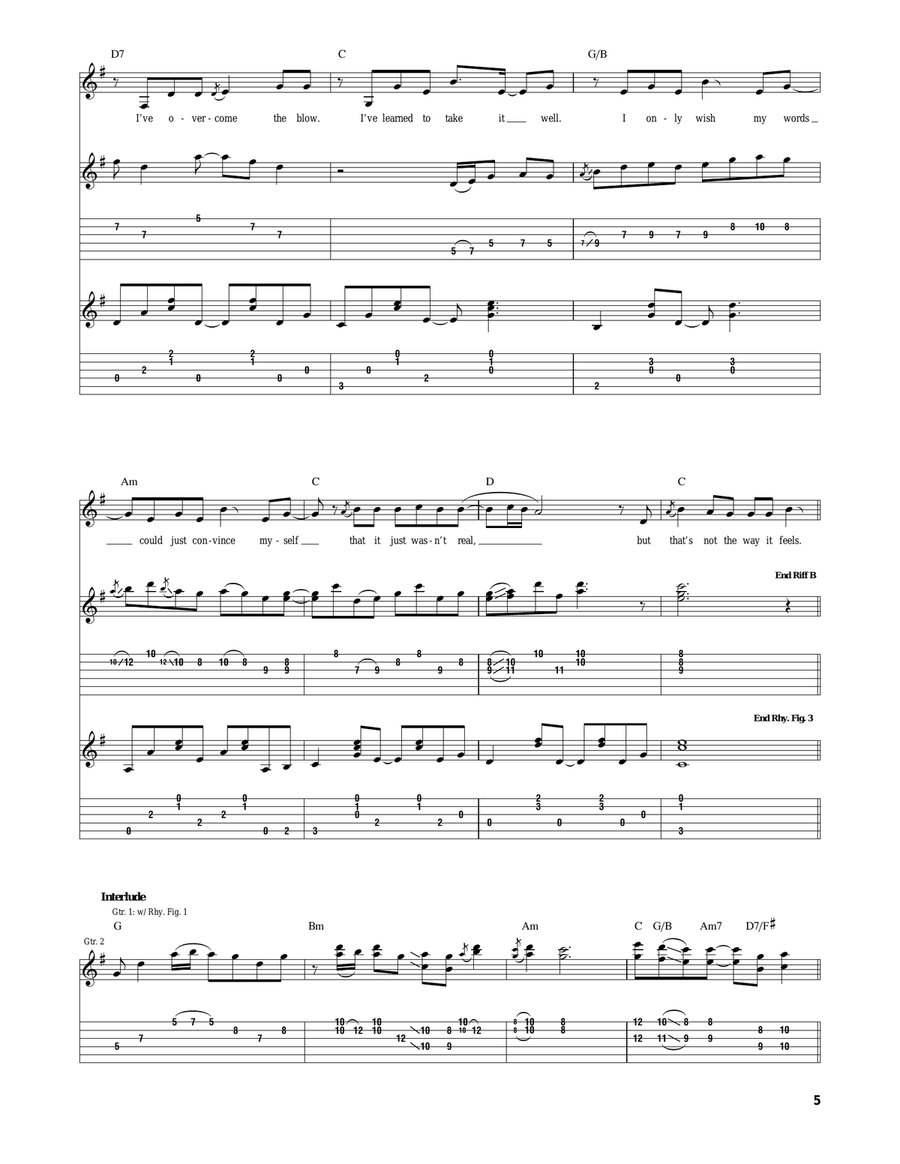 Operator (That's Not The Way It Feels) Acoustic Guitar scores gallery preview page 5