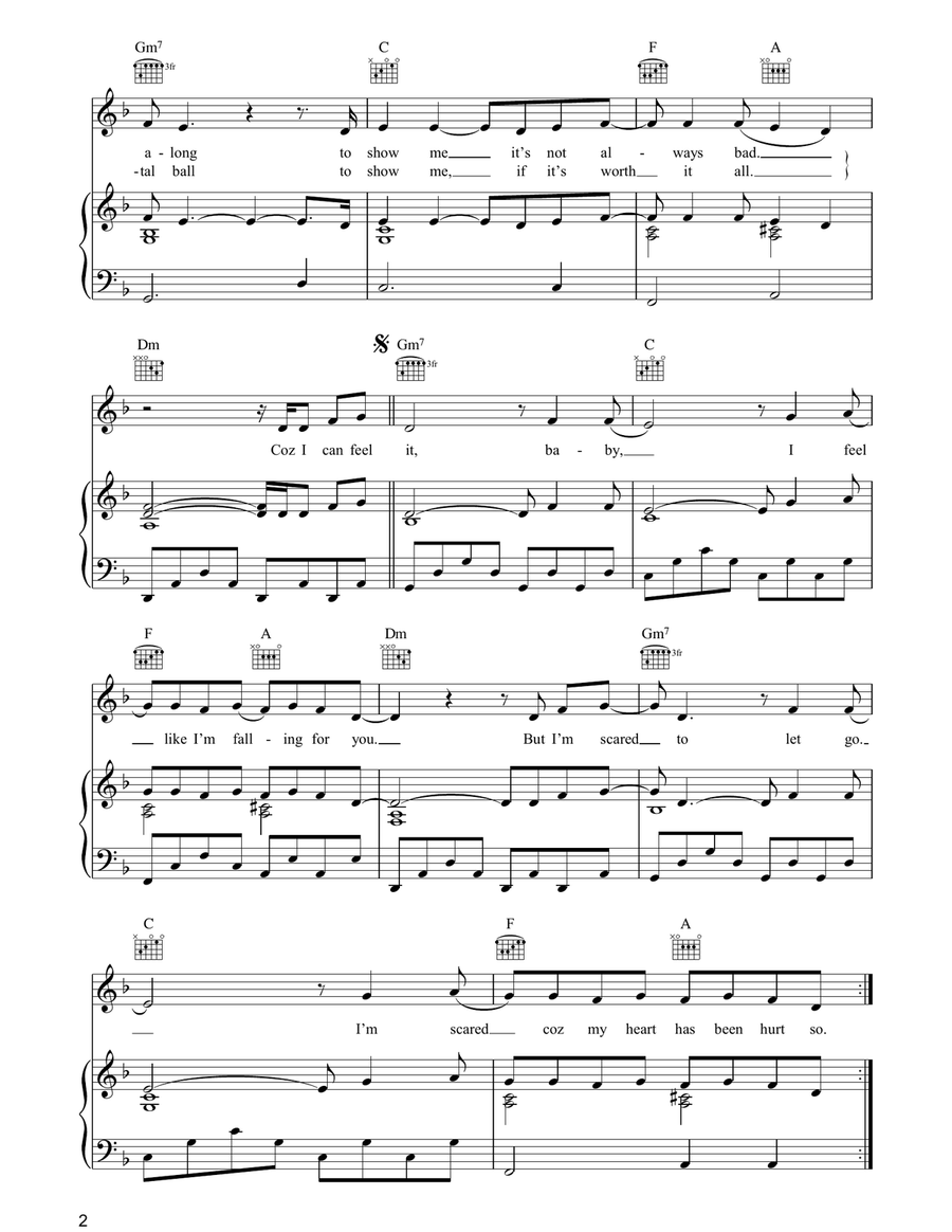 Falling For You Falling For You Acoustic Guitar scores gallery preview page 2