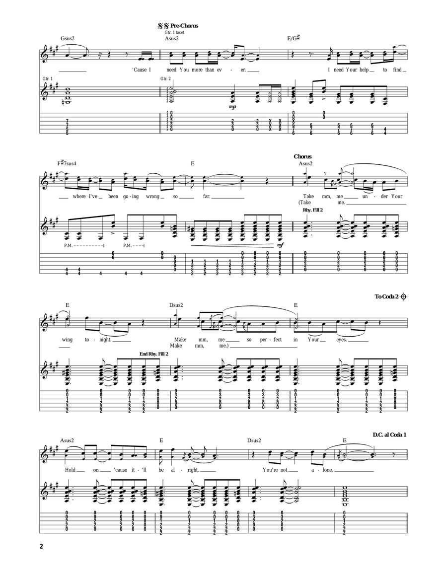 Take Me Take Me Acoustic Guitar scores gallery preview page 2