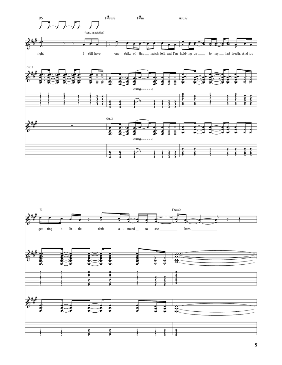 Take Me Take Me Acoustic Guitar scores gallery preview page 5