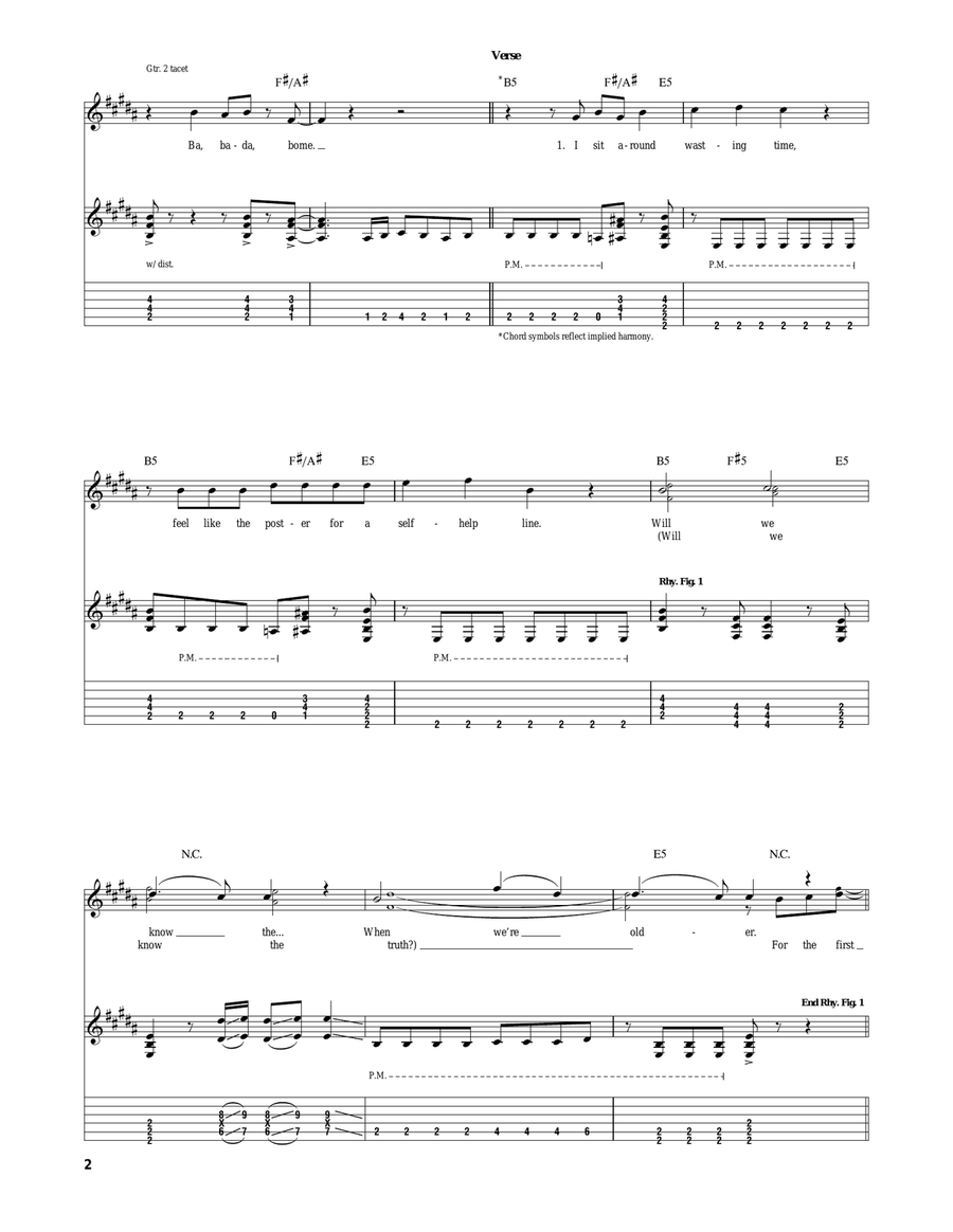 First Time First Time Acoustic Guitar scores gallery preview page 2
