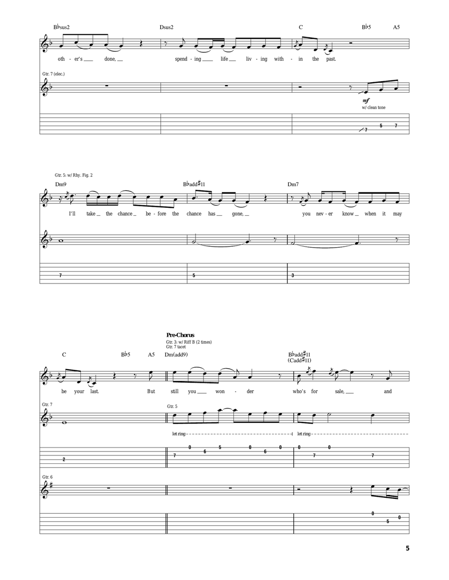 Live For Today Live For Today Acoustic Guitar scores gallery preview page 5
