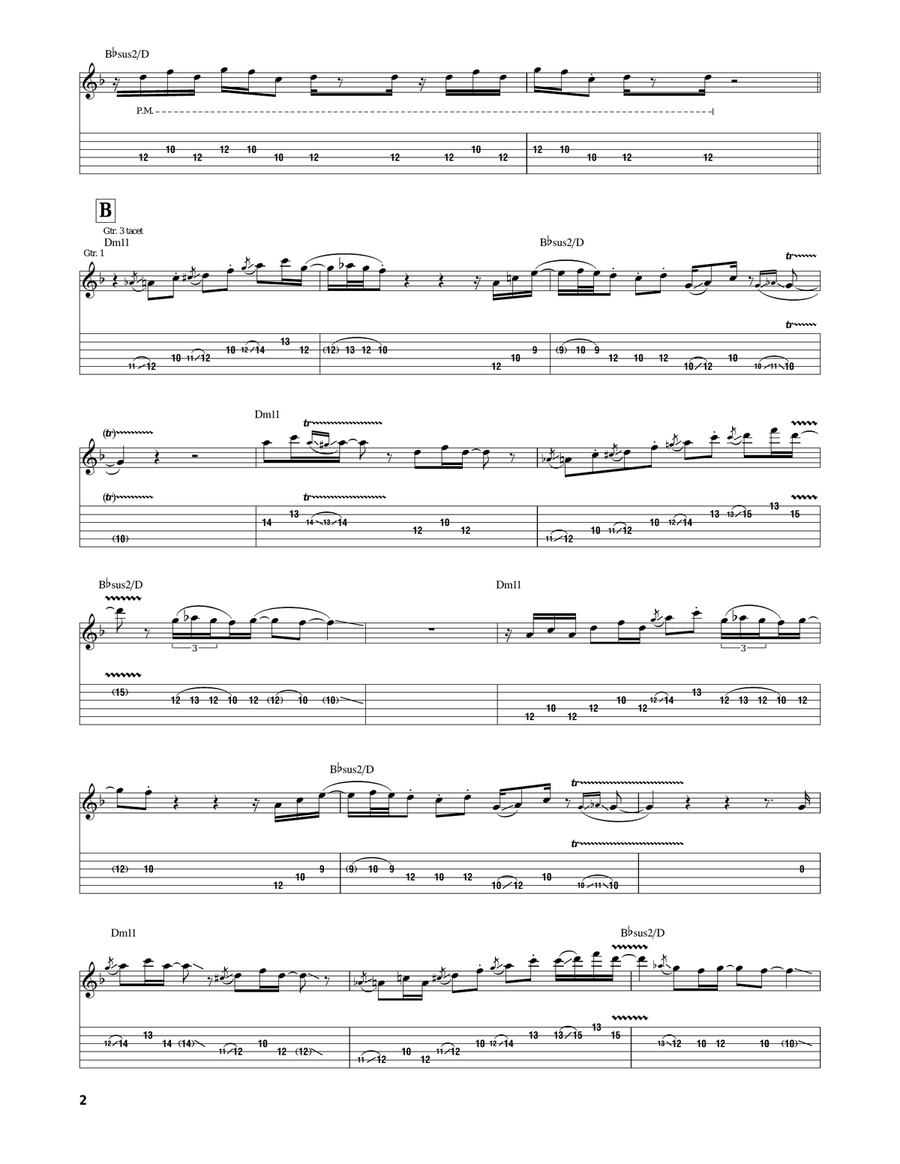 Just Us Just Us Electric Guitar scores gallery preview page 2