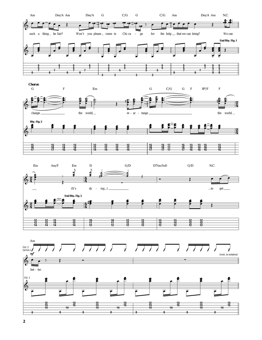 Chicago Chicago Acoustic Guitar scores gallery preview page 2