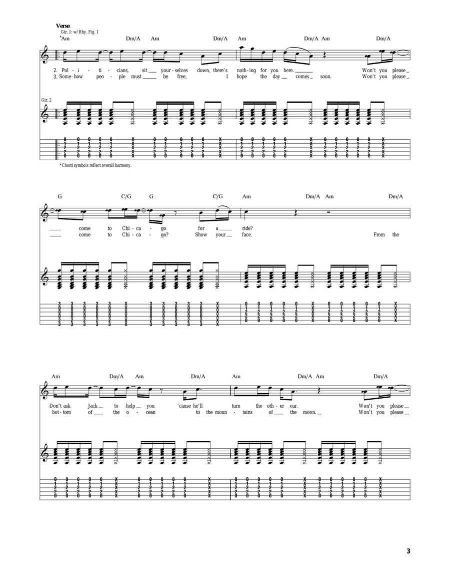 Chicago Chicago Acoustic Guitar scores gallery preview page 3