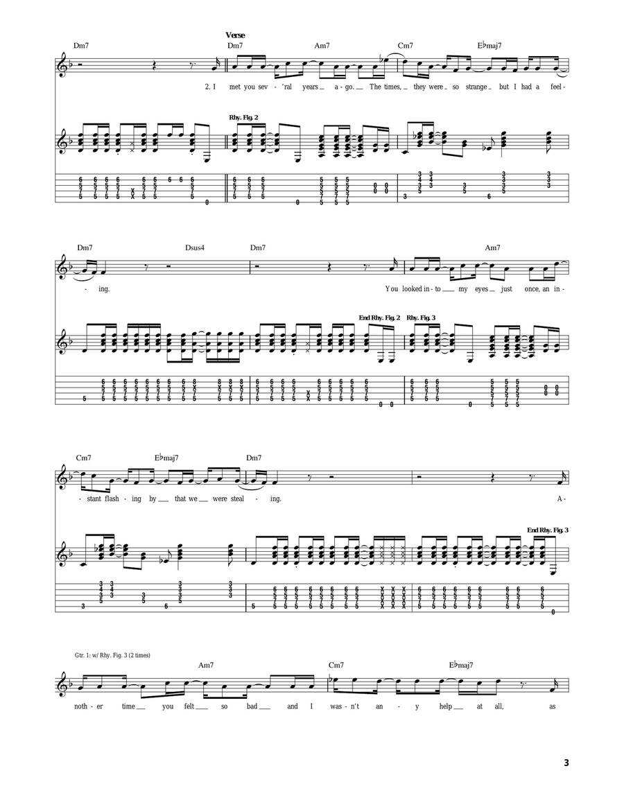 Dark Star Dark Star Acoustic Guitar scores gallery preview page 3