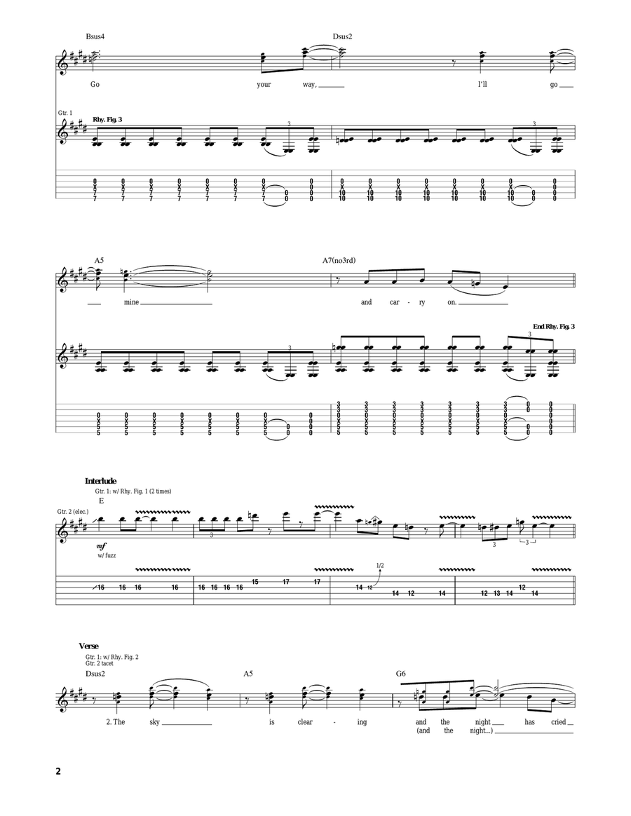 Carry On Carry On Acoustic Guitar scores gallery preview page 2