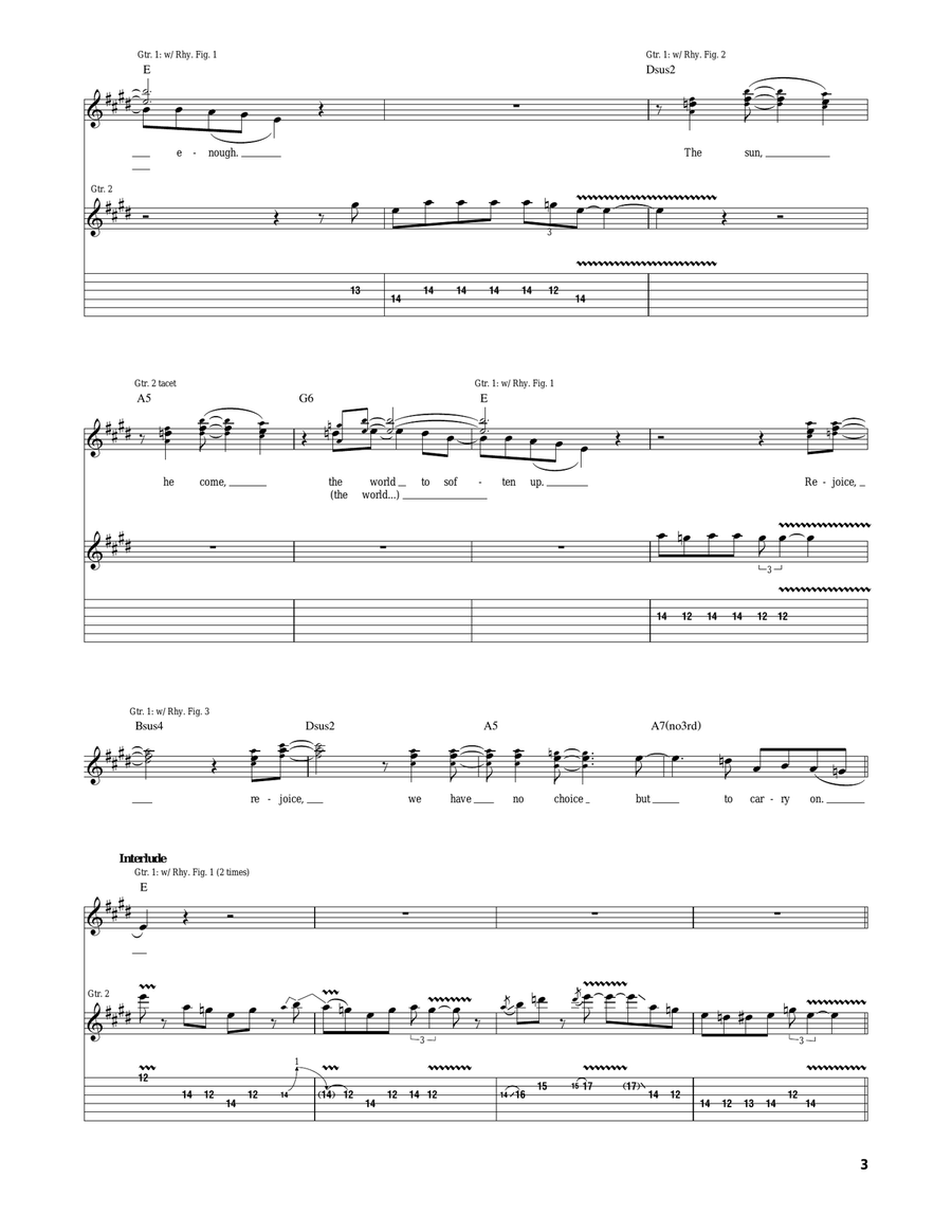 Carry On Carry On Acoustic Guitar scores gallery preview page 3