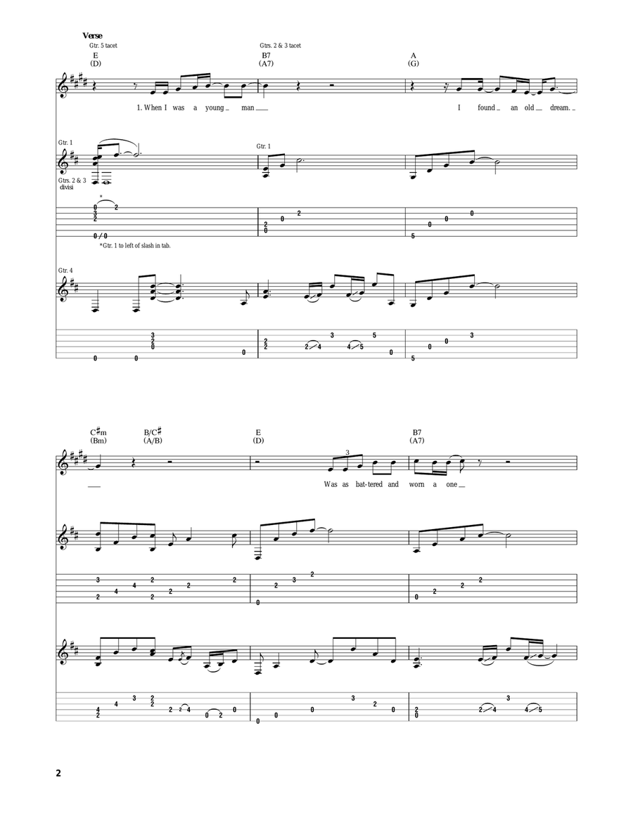 Carry Me Carry Me Acoustic Guitar scores gallery preview page 2
