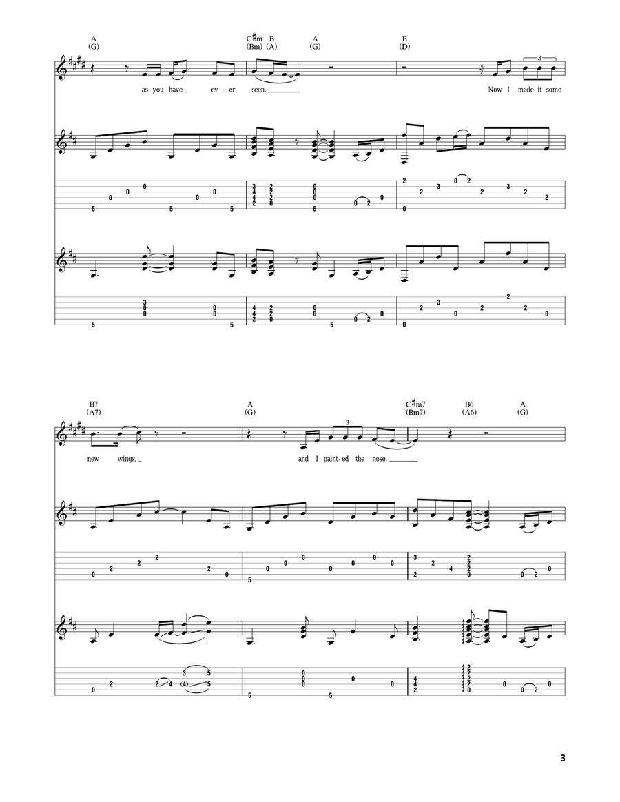 Carry Me Carry Me Acoustic Guitar scores gallery preview page 3