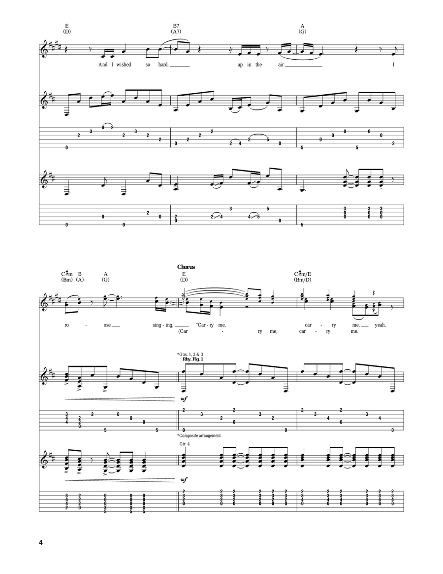 Carry Me Carry Me Acoustic Guitar scores gallery preview page 4