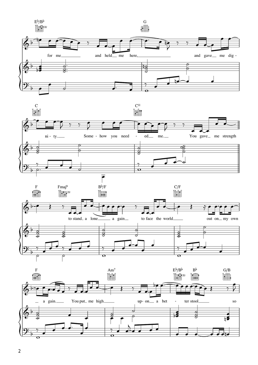 You Needed Me You Needed Me Acoustic Guitar scores gallery preview page 2