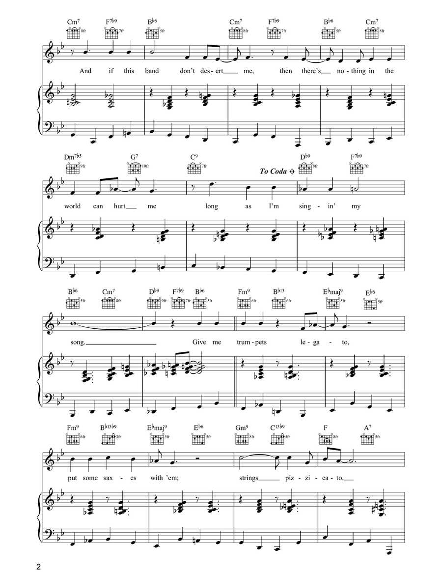 As Long As I'm Singing Piano, Vocal, Guitar scores gallery preview page 2