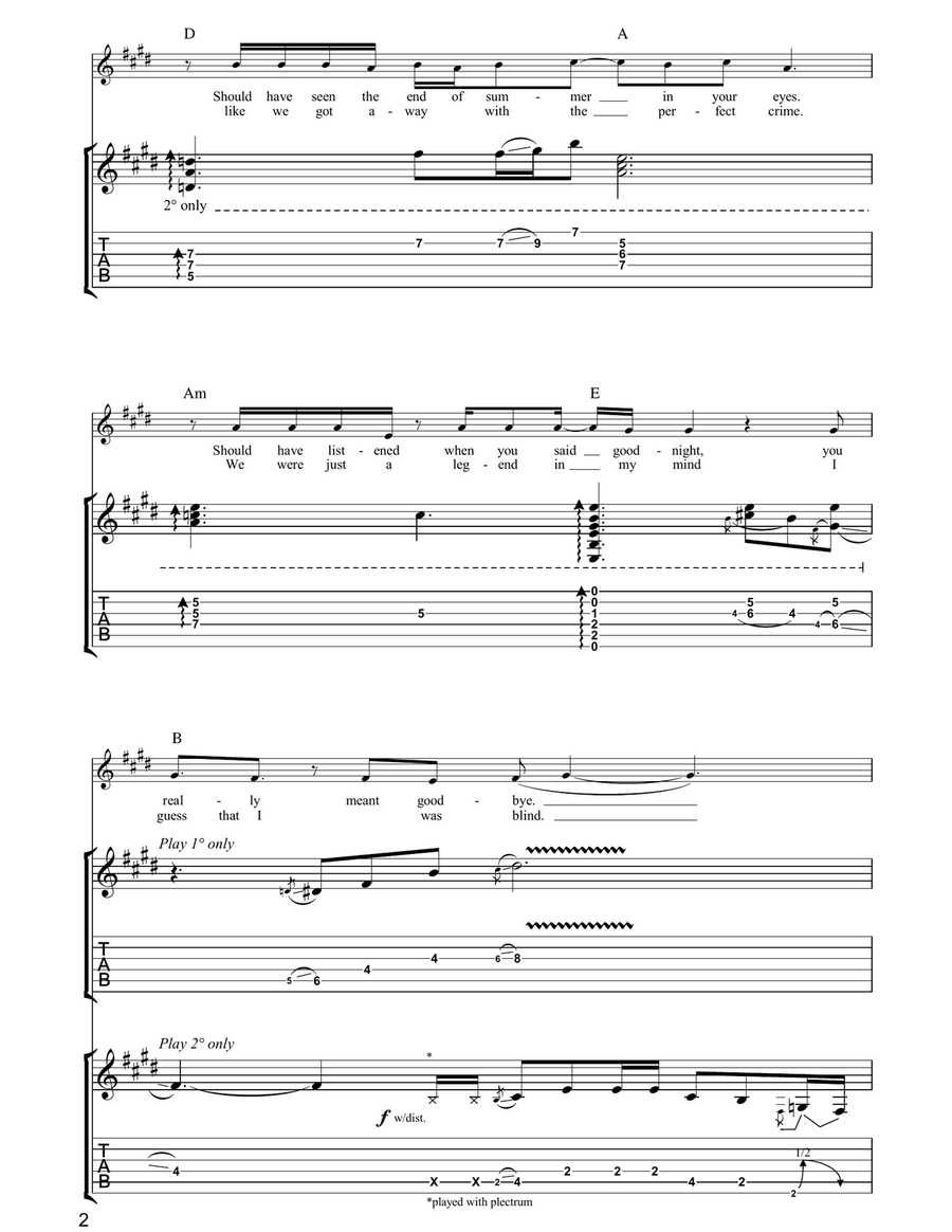 This Ain't A Love Song This Ain't A Love Song Guitar Tablature scores gallery preview page 2