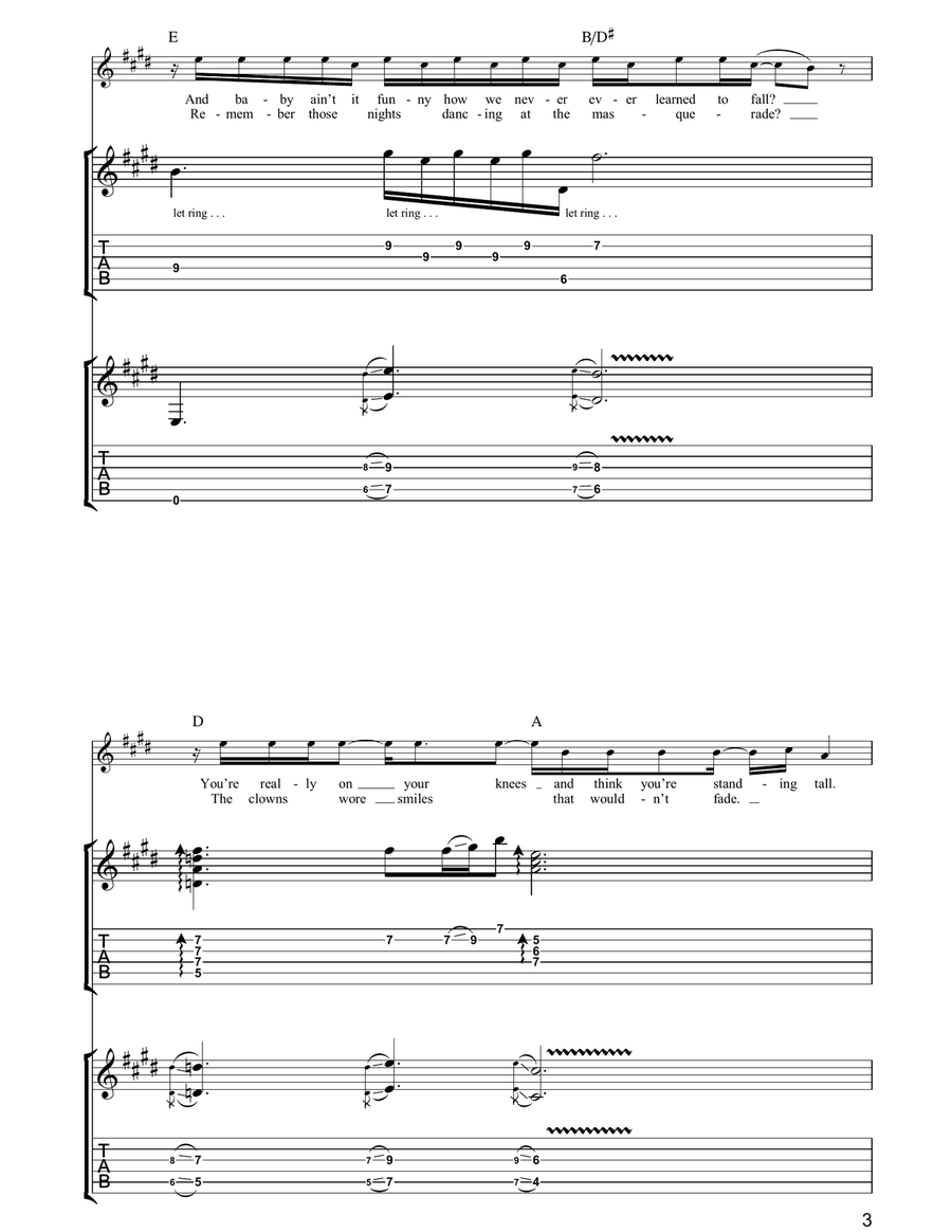 This Ain't A Love Song This Ain't A Love Song Guitar Tablature scores gallery preview page 3