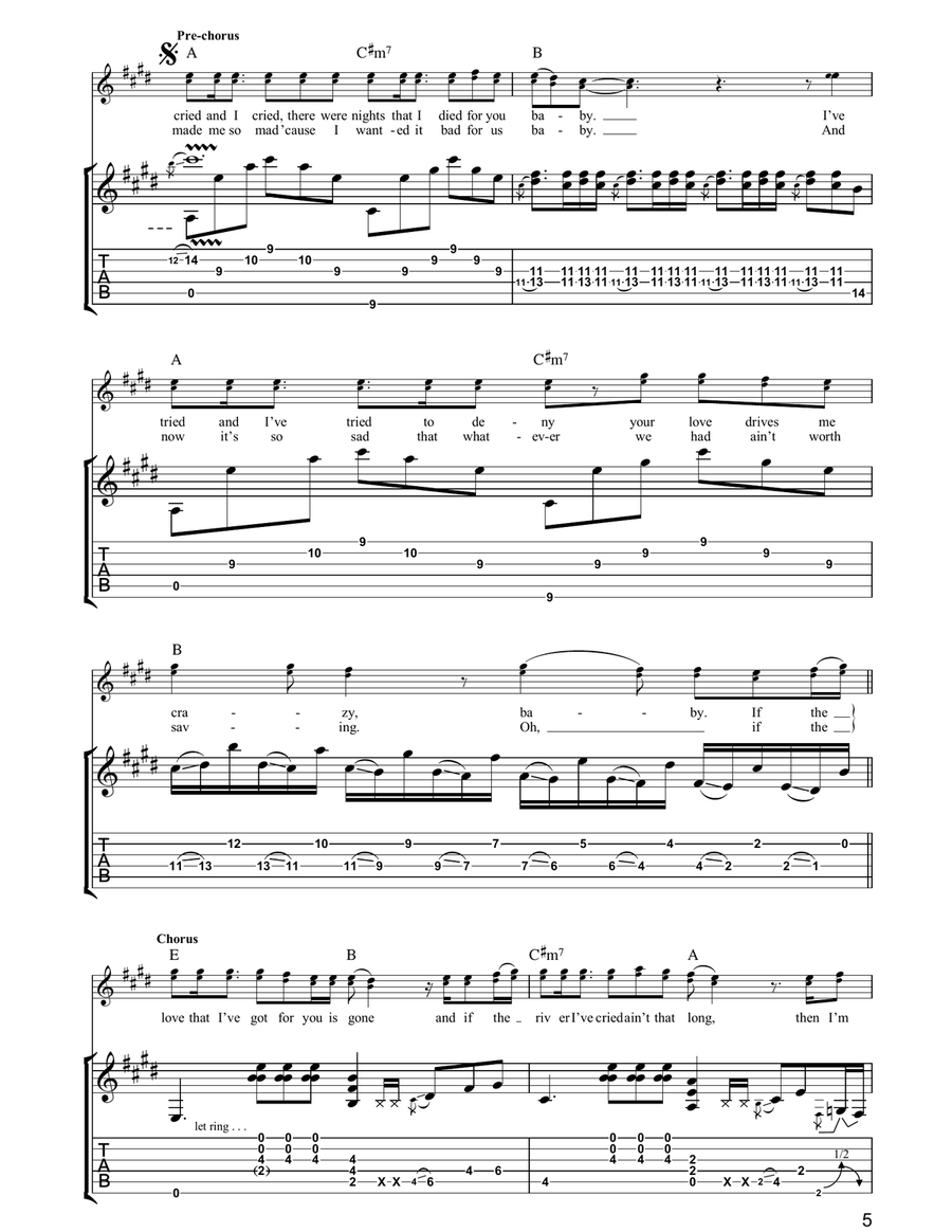 This Ain't A Love Song This Ain't A Love Song Guitar Tablature scores gallery preview page 5