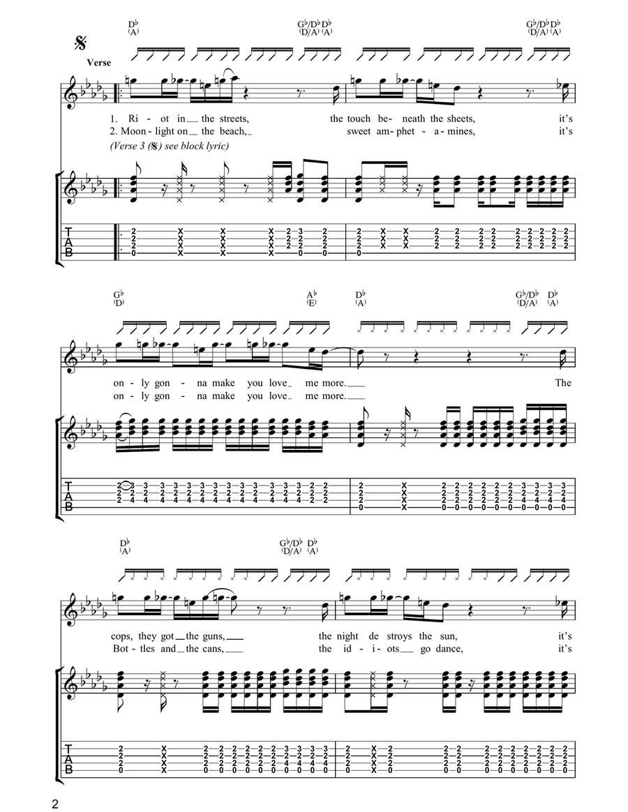 Gonna Make You Love Me Gonna Make You Love Me Guitar Tablature scores gallery preview page 2