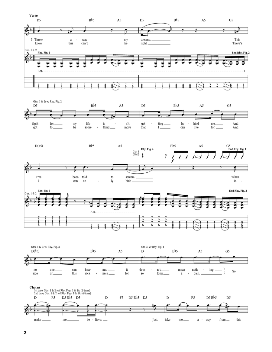 Make Me Believe Make Me Believe Electric Guitar scores gallery preview page 2