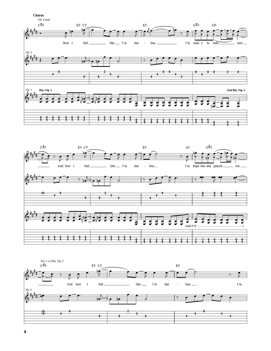 Starless Starless Acoustic Guitar scores gallery preview page 4