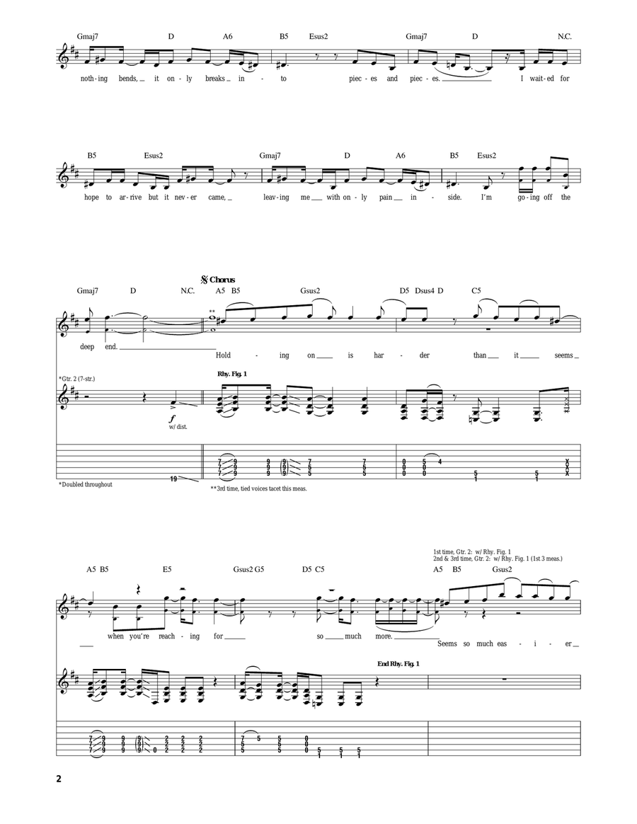 The Deep End The Deep End Acoustic Guitar scores gallery preview page 2