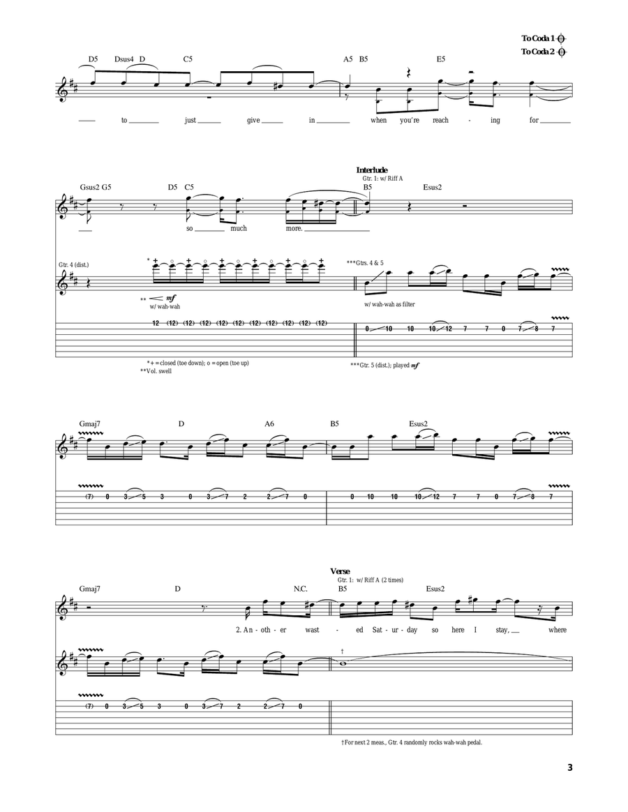 The Deep End The Deep End Acoustic Guitar scores gallery preview page 3