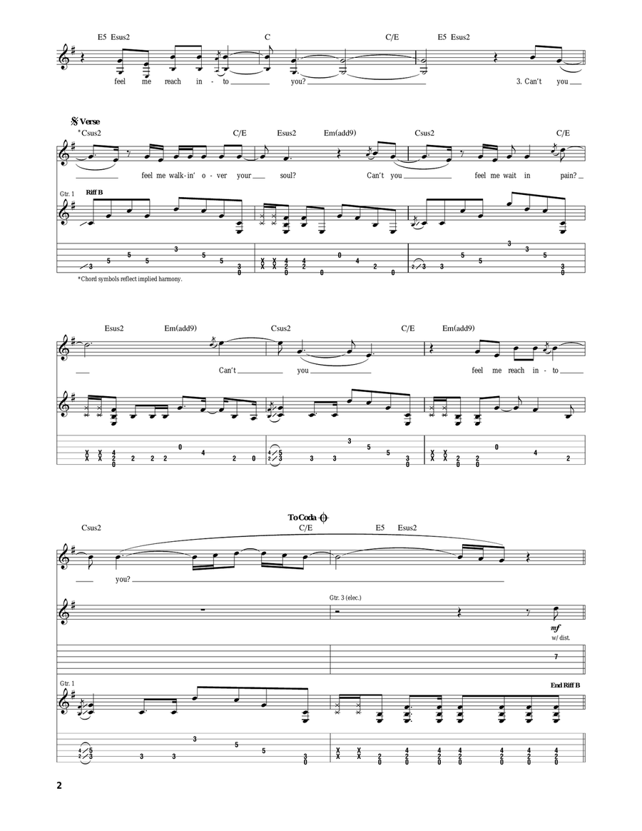 The Unknown The Unknown Acoustic Guitar scores gallery preview page 2