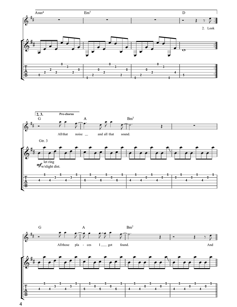 Speed Of Sound Speed Of Sound Acoustic Guitar scores gallery preview page 4