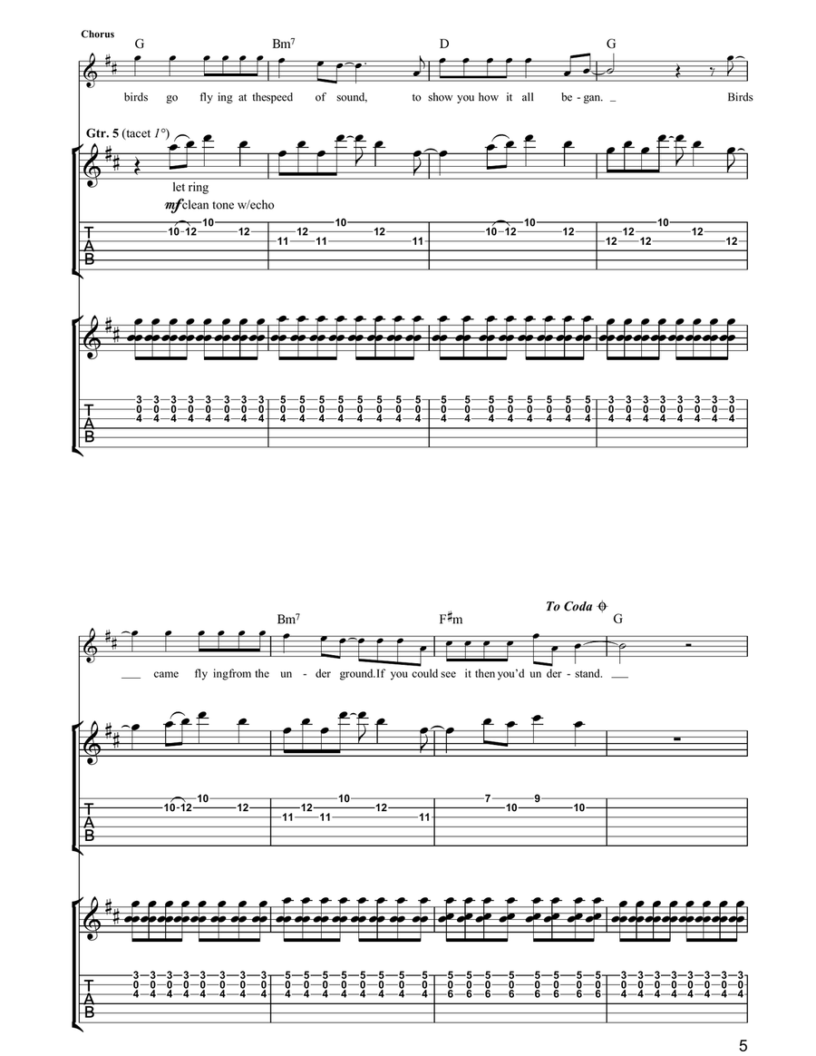 Speed Of Sound Speed Of Sound Acoustic Guitar scores gallery preview page 5