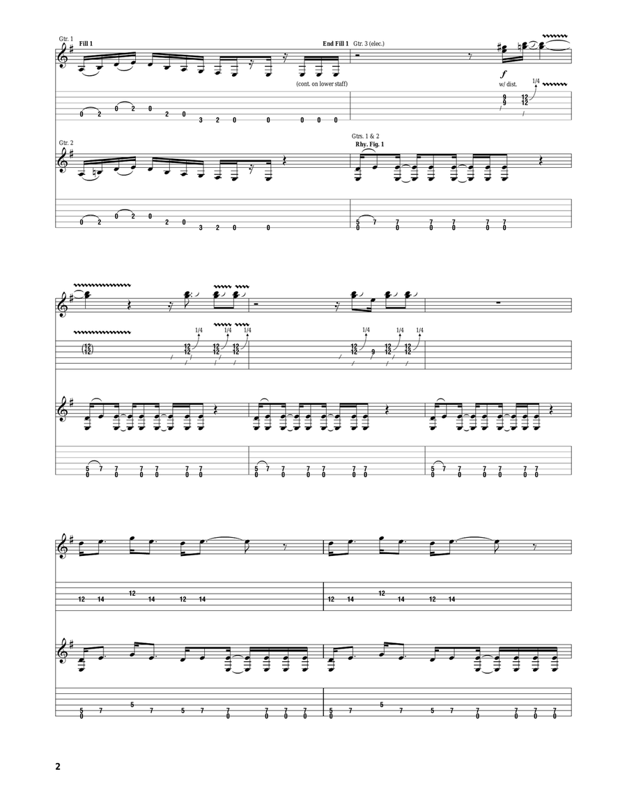 Oh Well Part 1 Oh Well Part 1 Acoustic Guitar scores gallery preview page 2