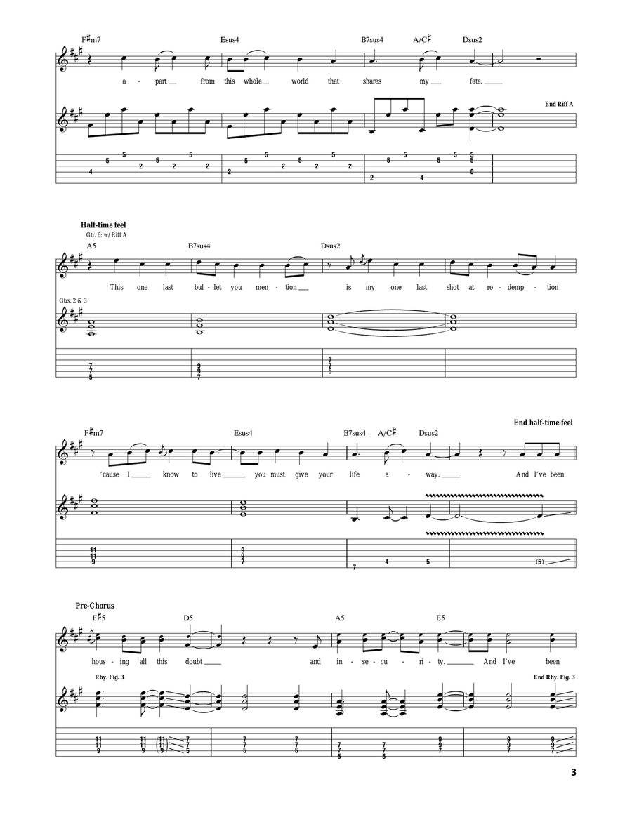 Be My Escape Be My Escape Acoustic Guitar scores gallery preview page 3