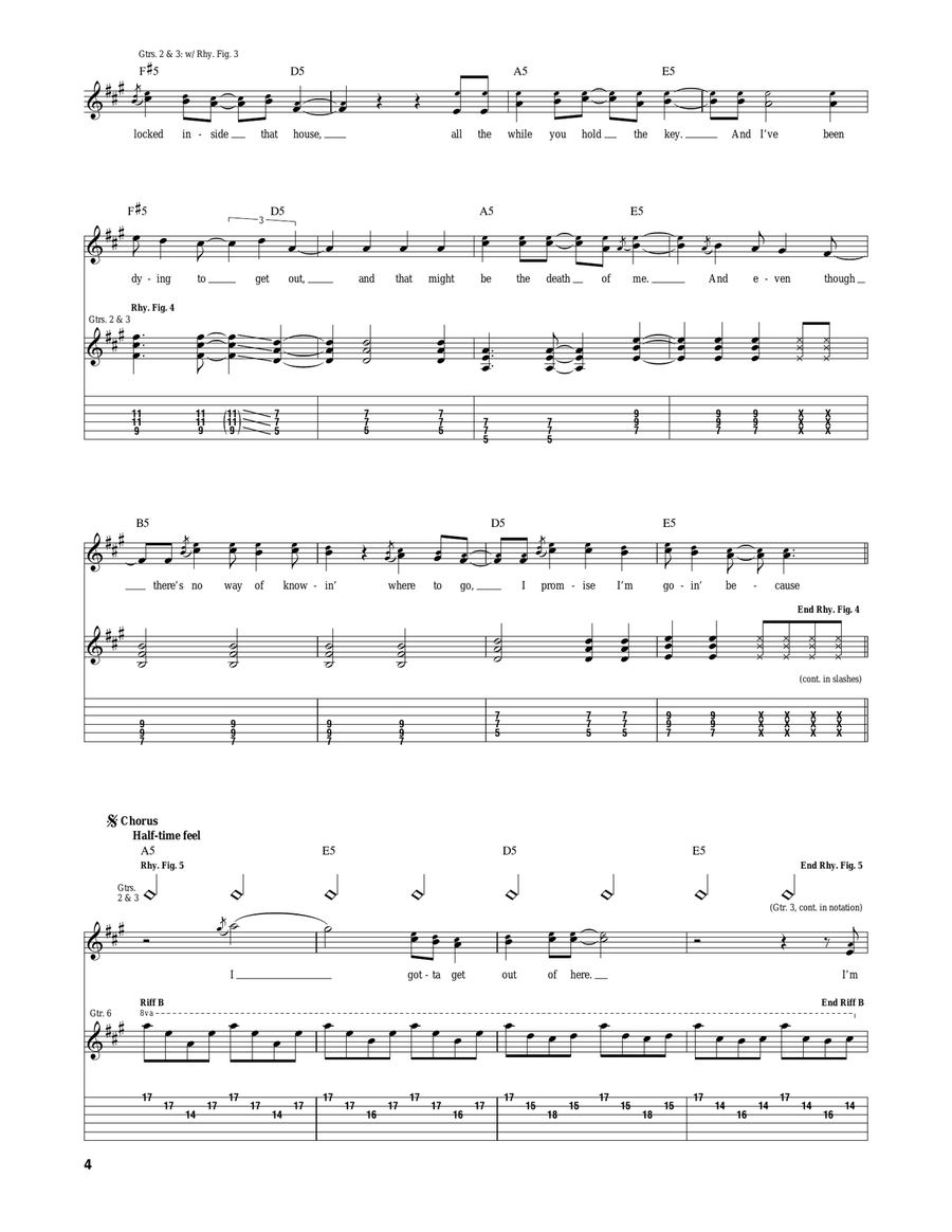 Be My Escape Be My Escape Acoustic Guitar scores gallery preview page 4