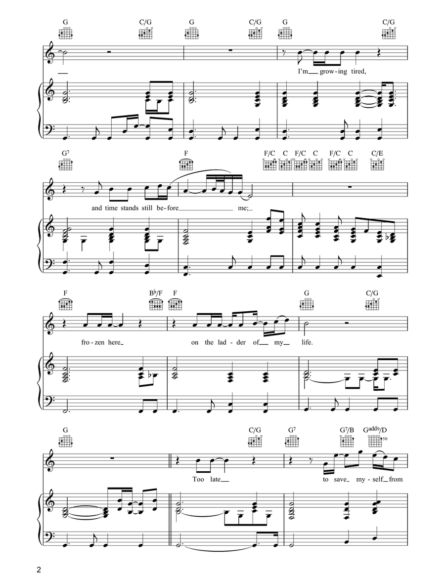 Don't Let The Sun Go Down On Me Acoustic Guitar scores gallery preview page 2