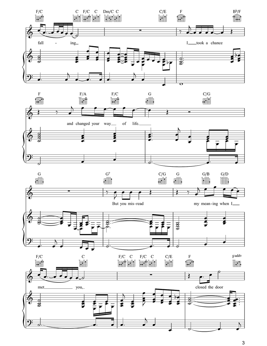 Don't Let The Sun Go Down On Me Acoustic Guitar scores gallery preview page 3