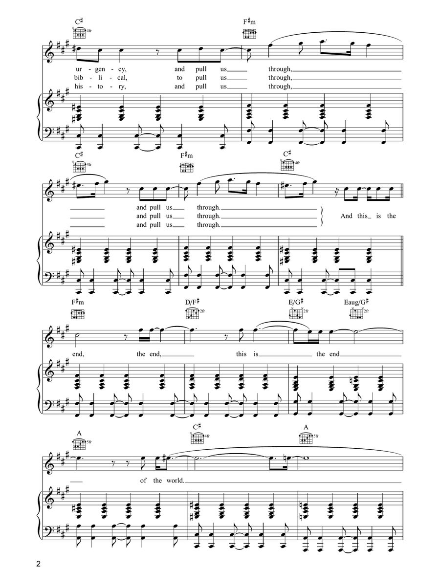 Apocalypse Please Guitar scores gallery preview page 2