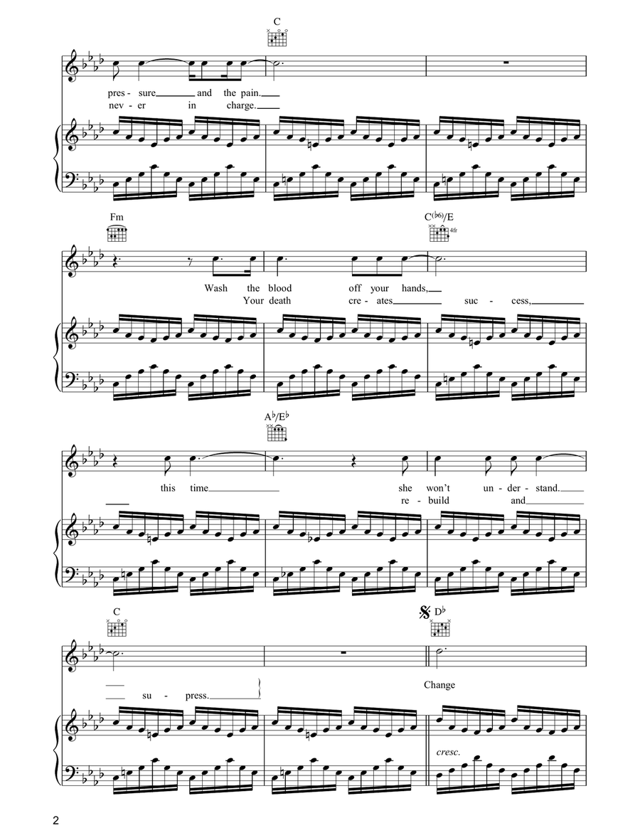 Ruled By Secrecy Acoustic Guitar scores gallery preview page 2