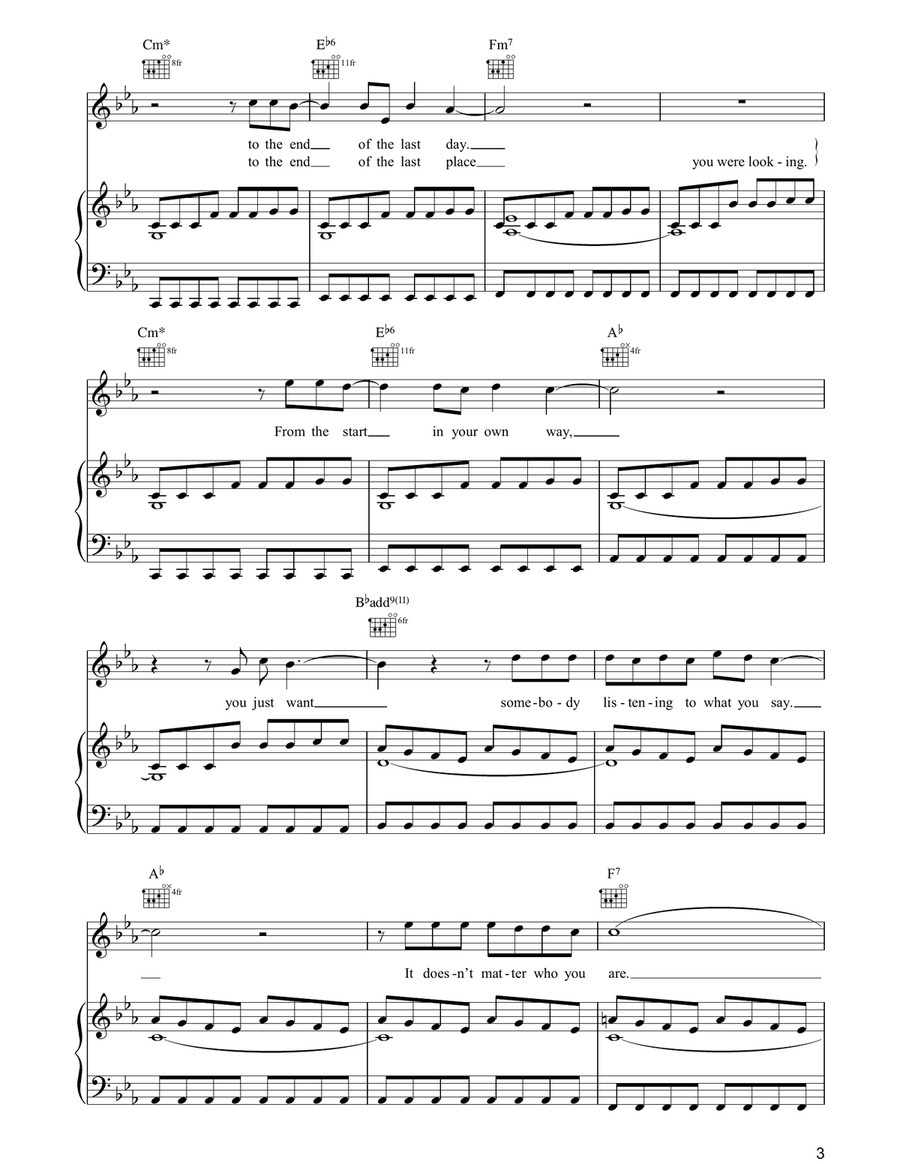 Square One Square One Piano, Vocal, Guitar scores gallery preview page 3