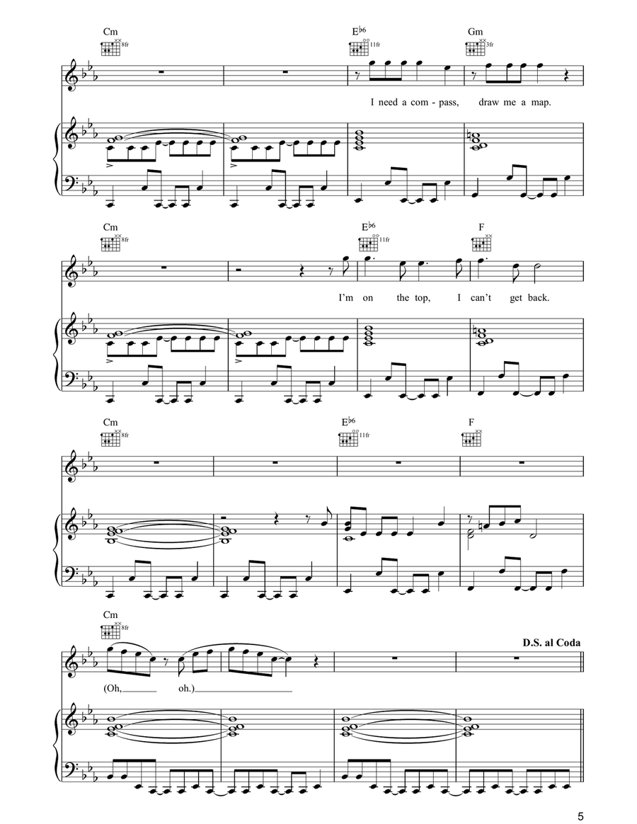 Square One Square One Piano, Vocal, Guitar scores gallery preview page 5