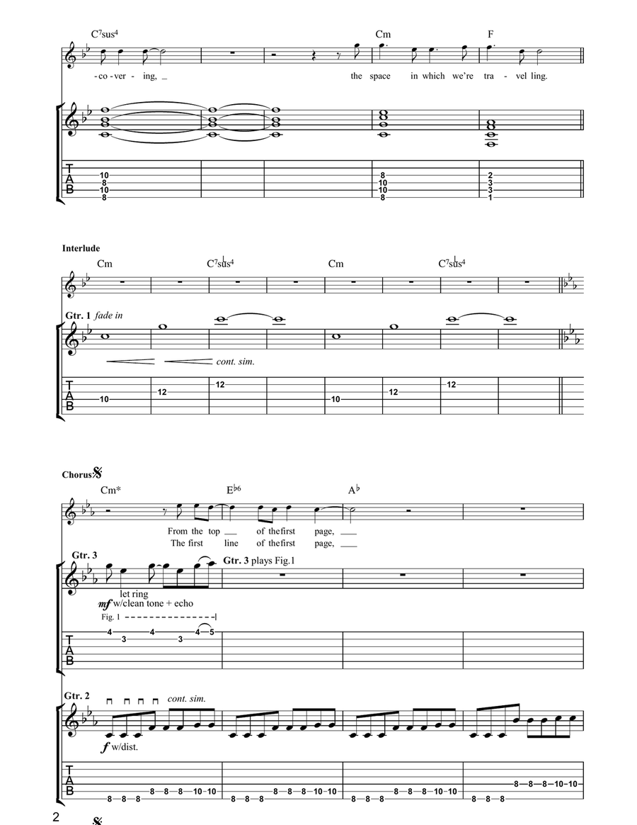 Square One Square One Acoustic Guitar scores gallery preview page 2