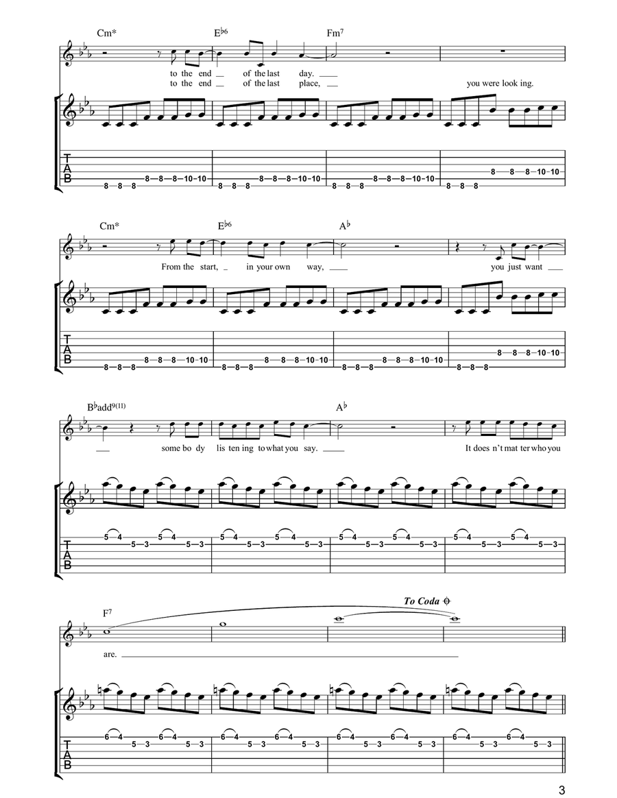 Square One Square One Acoustic Guitar scores gallery preview page 3