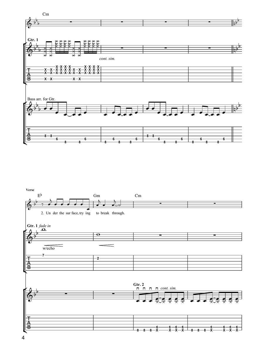 Square One Square One Acoustic Guitar scores gallery preview page 4