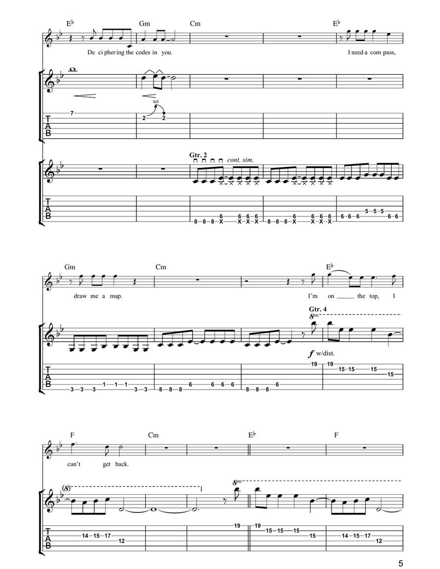 Square One Square One Acoustic Guitar scores gallery preview page 5