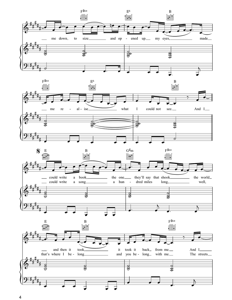 Swallowed In The Sea Swallowed In The Sea Piano, Vocal, Guitar scores gallery preview page 4