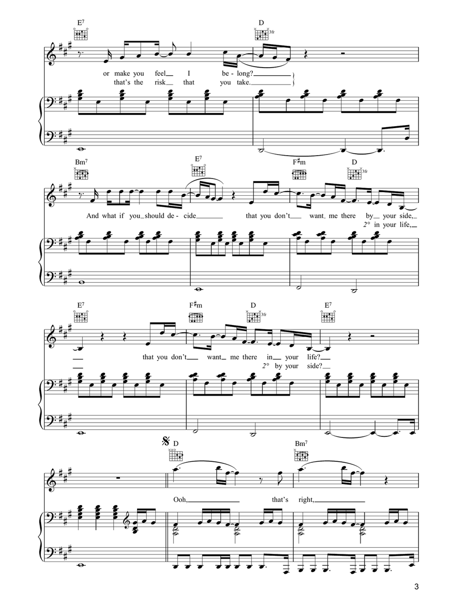 What If? Piano, Vocal, Guitar scores gallery preview page 3