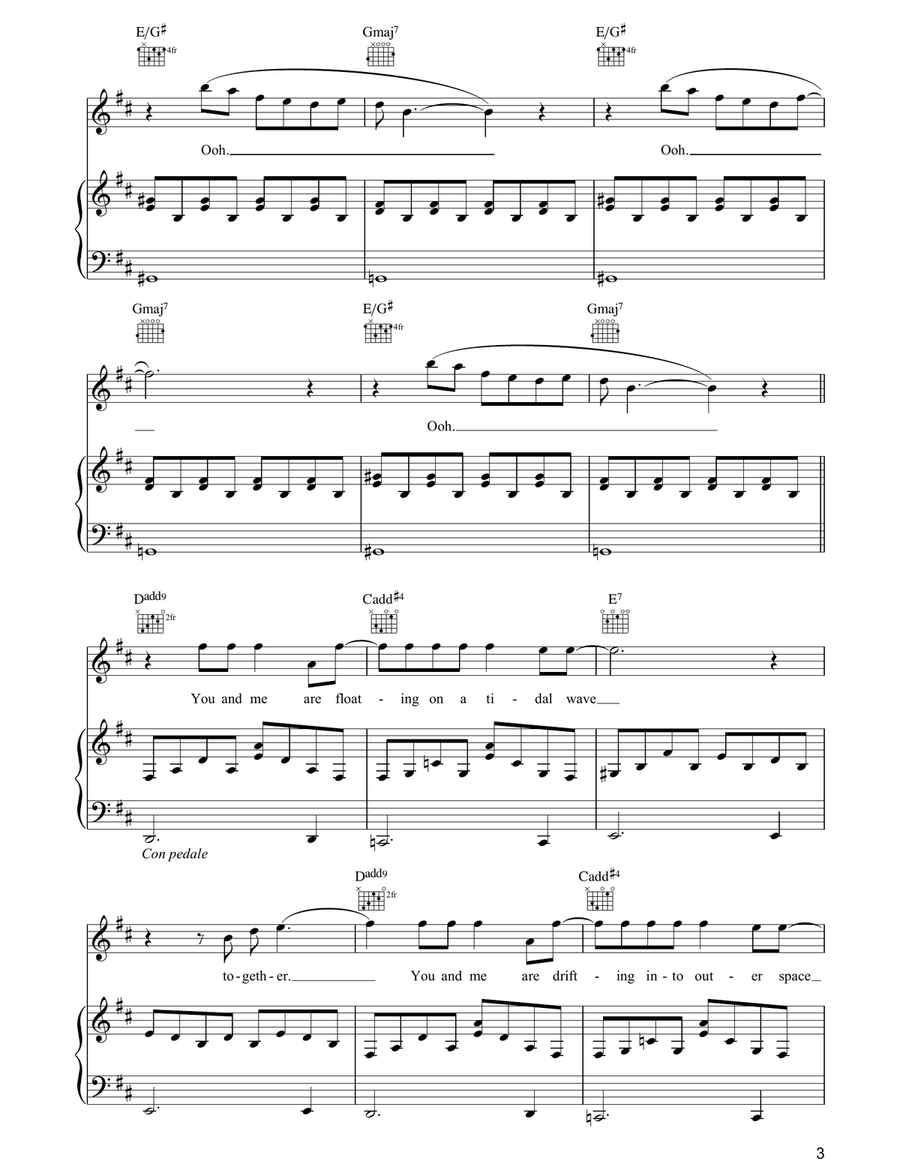 X&Y X&Y Piano, Vocal, Guitar scores gallery preview page 3