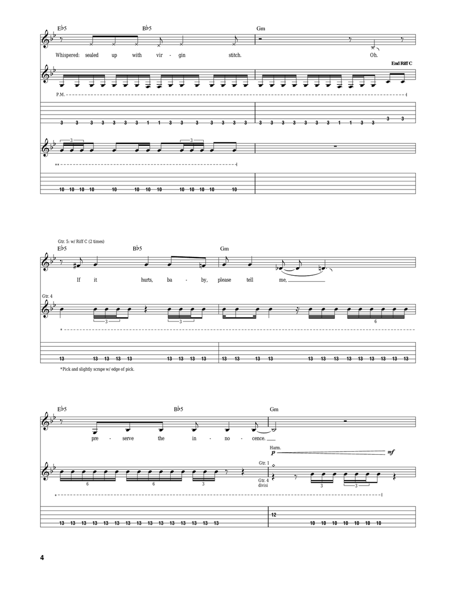 Tourniquet Tourniquet Electric Guitar scores gallery preview page 4