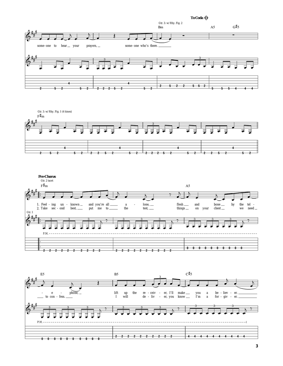 Personal Jesus Personal Jesus Acoustic Guitar scores gallery preview page 3