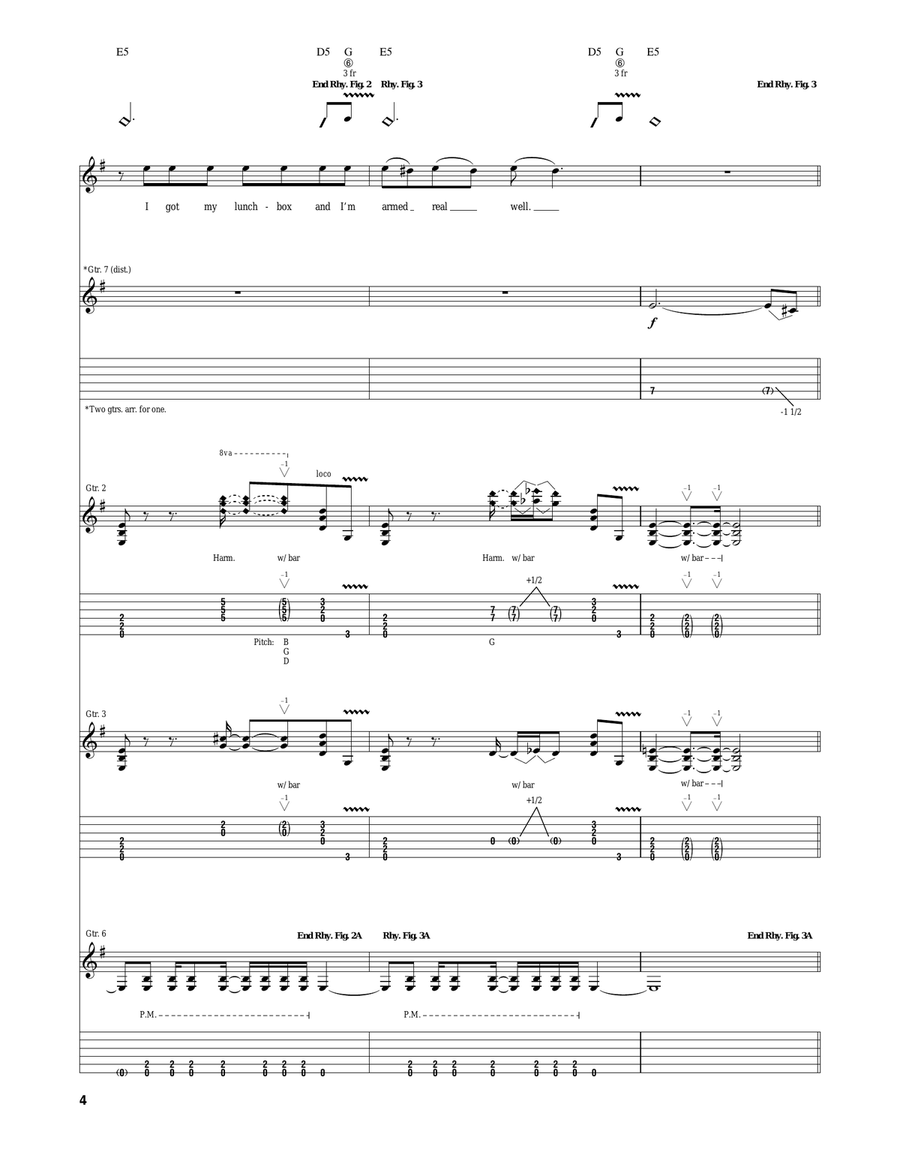 Lunchbox Lunchbox Electric Guitar scores gallery preview page 4